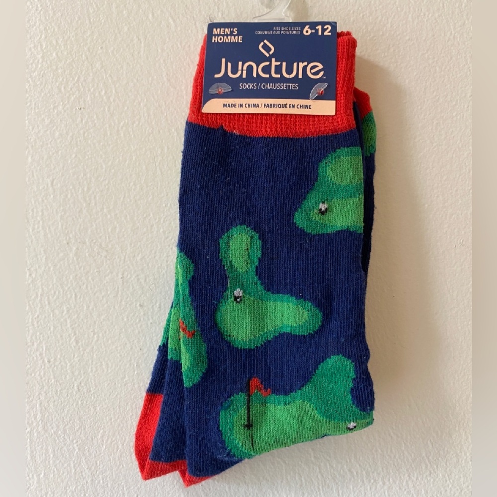 NWT JUNCTURE Novelty Golf Socks
